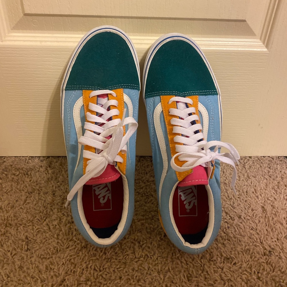 NEW primary color Vans skate shoes size w 10 / m 8